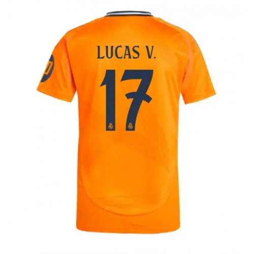 Fotballdrakt Herre Real Madrid Lucas Vazquez #17 Bortedrakt 2024-25 Kortermet